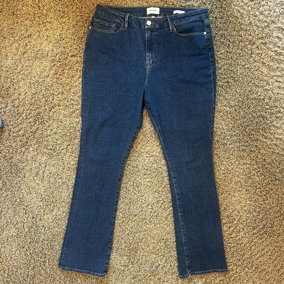 Frame Le Mini Boot Jeans Somerland Wash Women's Size 34 - Picture 1 of 6